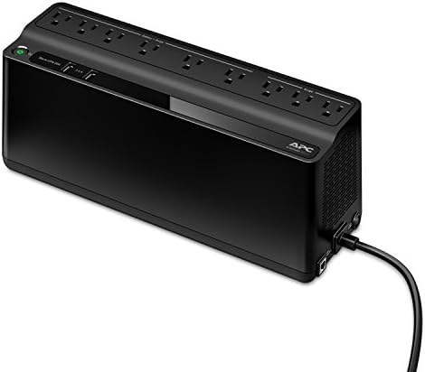 APC UPS Battery Backup & Surge Protector with USB Charger, 850 VA Uninterruptible Power Supply (BE850M2), Black - Image 2