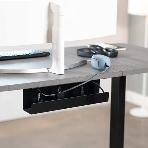 VIVO Low Profile 17 in Under Desk Cable Management Tray - Image 2