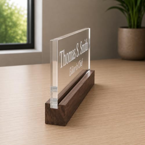 Lasercrafting Personalized Acrylic Office Desk Name Plate, Laser Engraved - Image 2