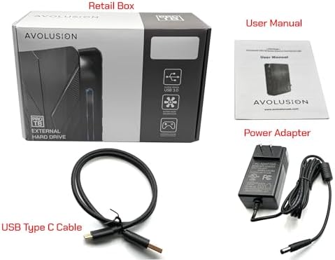 Avolusion PRO-T8 Series 14TB USB 3.0 External Hard Drive for WindowsOS Desktop PC/Laptop (Black) - 2 Year Warranty - Image 6