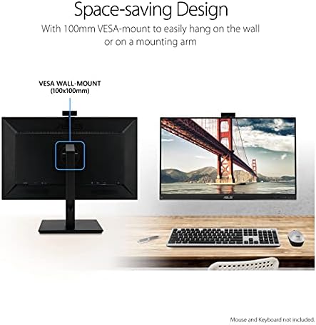 ASUS BE279QSK 27 Inch 1080P FHD Computer Monitor, Webcam, HDMI, DisplayPort - Image 6
