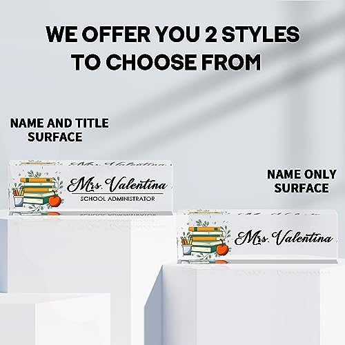 Name Plate for Desk Personalized, The Office Gifts for Teacher, Office Desk Decor Teacher Appreciation Gifts Bulk - Image 2