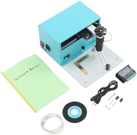 Electric Marking Machine, AC 110V Metal Engraving Machine, Desktop Computer-controlled Nameplates Signs Labeling Maker, 1.18-7.87in/s Speed Precision Driver USB Connection Marker, 10.63*14.17*7.87in - Image 6
