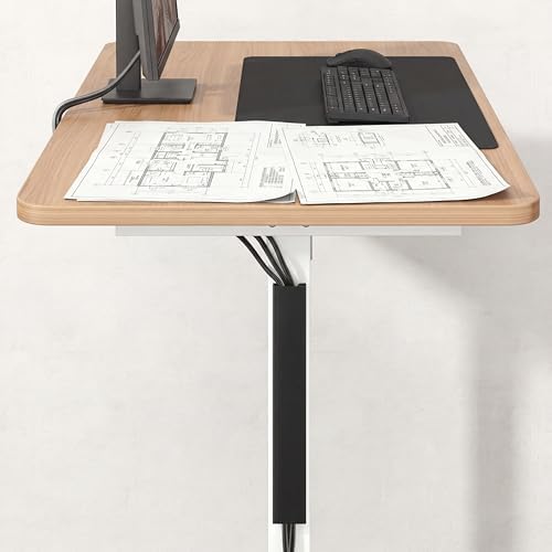 Blulu 1 Pack Steel Magnetic 14 Inch Cable Management Channel for Under Desk Leg Vertical Wire Hider Cover Cable Desk Organizer No Drill Cord Organizer Cord Hider Management for Home Office (Black) - Image 3