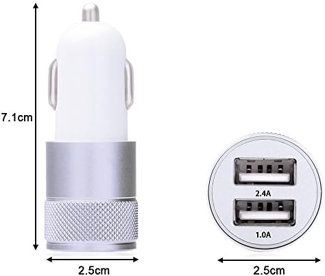 Car Charger,Sicodo 3.4A 2 Pack USB Smart Port Charger - Image 2