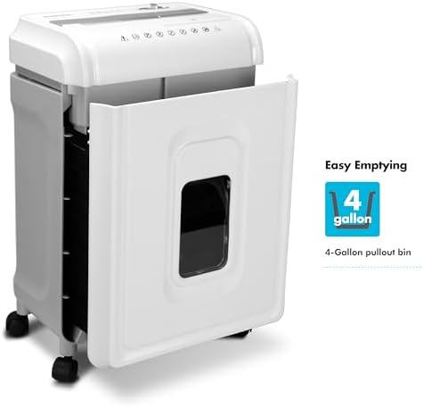 Aurora Anti-Jam 12-Sheet Cross-Cut Paper/CD and Credit Card Shredder with 4 Gallon Pullout Basket/Security Level P-4 - Image 2