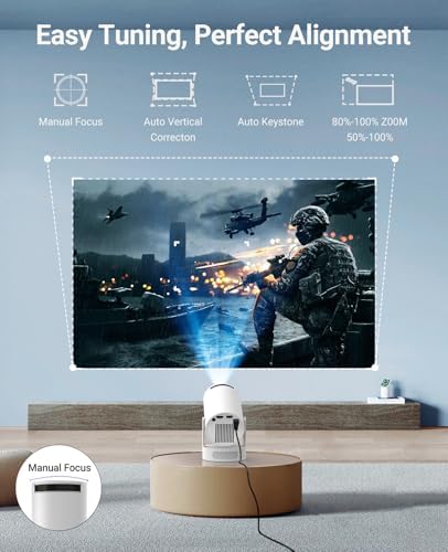 Mini Projector with WiFi and Bluetooth,Smart Projector 4K Support Proyector - Image 5