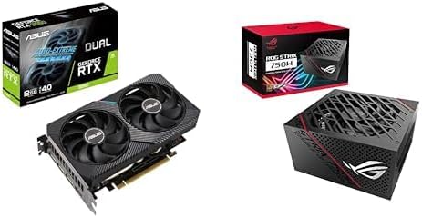 ASUS Dual NVIDIA GeForce RTX 3060 V2 OC Edition 12GB GDDR6 Gaming Graphics Card & ASUS ROG Strix 750 Fully Modular 80 Plus Gold 750W ATX PSU Bundle by Unknown