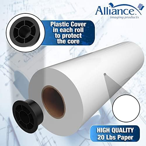 Alliance Wide Format Paper CAD Bond Rolls (20lb | 192 Rolls, 24 In x 150 Ft 2" Core) - Image 2