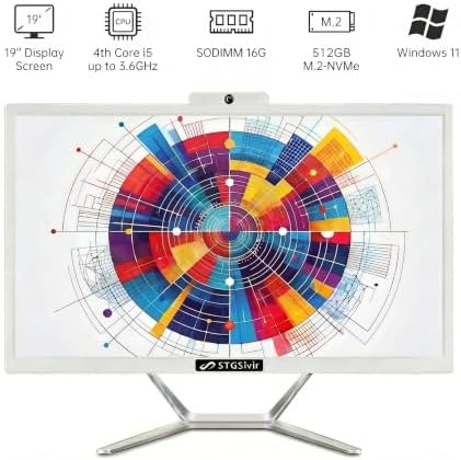 STGSivir All in One Computer PC,19" Display,Core i5,16G RAM,512G SSD - Image 2