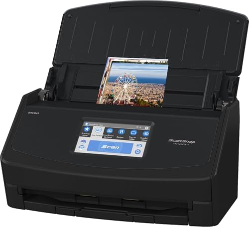 ScanSnap iX1600 Wireless or USB High-Speed Document Scanner, Black by ScanSnap