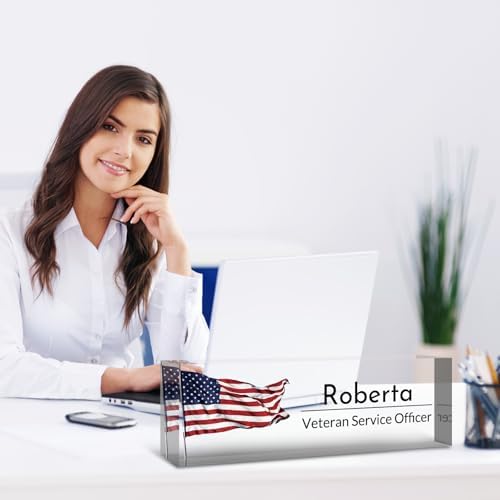 Desk Name Plate Personalized, Custom Name Plate for Desk, Acrylic Desktop Accessories, Office Gift & Decor for Women Men, Teacher Nurse Boss Employee Appreciation Gifts - Image 6