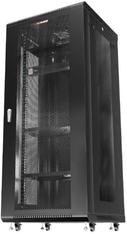 Sysracks 27U Server Rack Cabinet Enclosure | Locking Vented Doors | Network Equipment Rack for Data Centers, IT Rooms, Audio/Video Gear, and Home Offices | for Servers, Routers, Patch Panels - Image 2