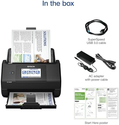 Epson Workforce ES-580W Wireless Color Duplex Desktop Document Scanner - Image 5