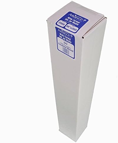 Alliance Wide Format Paper 36" x 300" High Resolution Ink Jet Media Coated Bond Rolls 96 Bright with 2" core For Aqueous and Latex Printers. 1 Roll per Carton 24 LB - Image 2