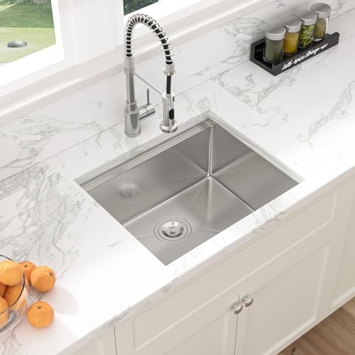 Sarlai 21 Undermount Bar Sink 21"x19" Kitchen Bar Sinks Ledge Workstation - Image 3