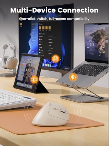 SABLUTE MAM3 Ergonomic Mouse, Bluetooth Mouse for Small and Medium Hands - Image 4