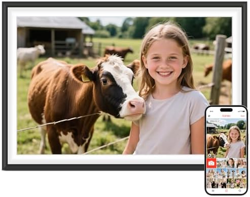 Frameo 10.1" WiFi Digital Picture Frame, Electronic Photo Frames - 32GB by BrightandPowerYourLife