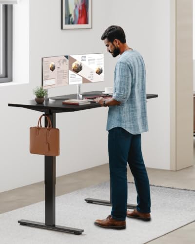 SANODESK 60''x24'' One-Piece Height Adjustable Electric Standing Desk - Image 2