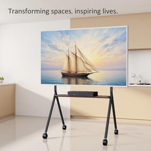 Smart Board Stand for 55-100 Inch Interactive Whiteboard, Holds Up to 265lbs, Height Adjustable Interactive Whiteboard Stand with Lockable Wheels for Office/Classroom/Home - Image 5