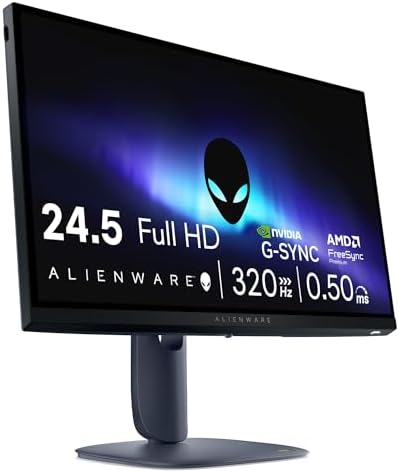 Alienware 24 Gaming Monitor AW2525HM, FHD IPS Panel, 320Hz, 0.5ms, G-SYNC by Alienware