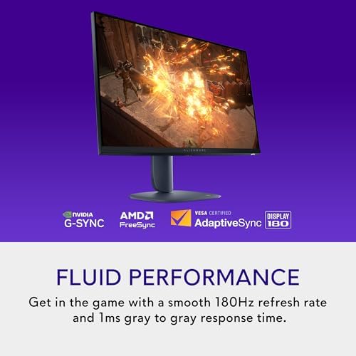 Alienware 27 Gaming Monitor AW2725DM, WQHD Fast IPS, 180Hz, G-SYNC, VESA - Image 3