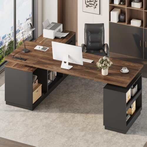 RALGEND 2 Pack L Shaped Standing Desk with Storage Drawer for Home Office - Image 4