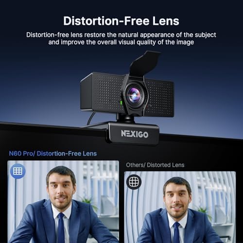 NexiGo N60 Pro 4K Webcam for PC, 4K UHD Sony Sensor, Autofocus, 1080p 60 fps, Noise-Canceling Mics, Privacy Cover, Distortion-Free Lens, 4X Digital Zoom, Works with Switch 2/Zoom/Teams/Google Meet - Image 3