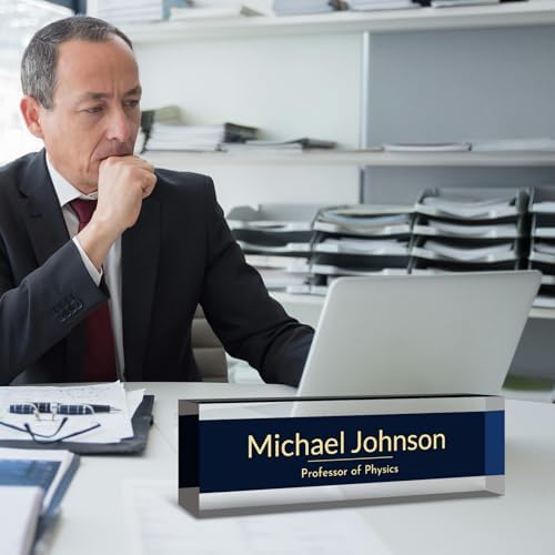 Desk Name Plate Personalized, Custom Name Plate for Desk, Acrylic Desktop Accessories, Office Gift & Decor for Women Men, Teacher Nurse Boss Employee Appreciation Gifts - Image 5