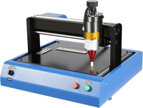 400w 50mms Dot Peen Metal Engraver – 200x150mm Desktop Marking Tool with Usb Flash Drive for Nameplates by Unknown