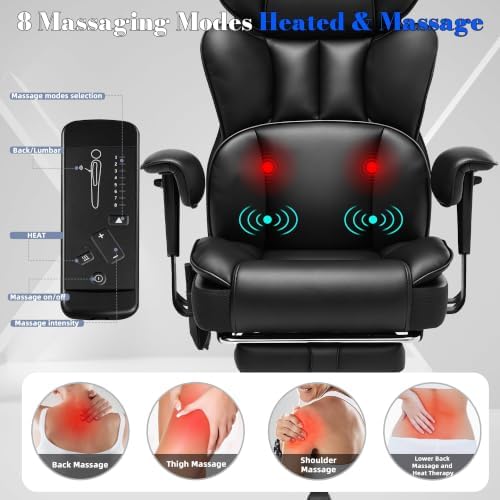 Fizzin Big and Tall Office Chair 500lbs with Massage and Heating Function - Image 3