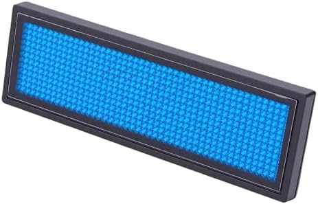 LED Name Tag 12 x 48 Pixels, Blue Rechargeable LED Badge, Adaptable for Trade Show, Exhibition, Disco, Hotel - Image 3