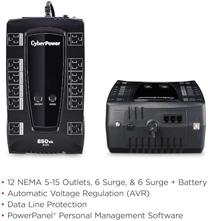CyberPower LE850G UPS Battery Backup & Surge Protector - Image 4