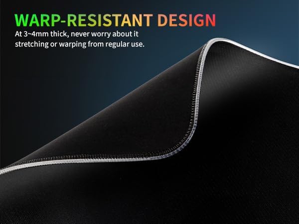 RGB Gaming Mouse Pad-14 Light Modes, Extended Soft LED Mouse Pad, Anti-Slip Rubber Base, Computer Keyboard Large Mousepad Mat, Waterproof Mousepads (25.6 * 11.6 Inch) - Image 6