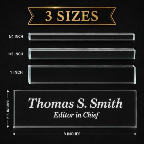 Lasercrafting Personalized Acrylic Office Desk Name Plate, Laser Engraved - Image 2