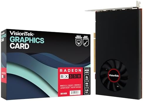 VisionTek AMD Radeon RX 550 4GB GDDR5 4x HDMI Graphics Card by Unknown