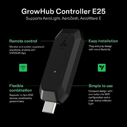 VIVOSUN Controller E25, Expansion Port for E42A+/E42A, WiFi APP Control (Pack of 2) - Image 2