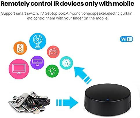 Smart IR Remote Control: Universal WiFi Infrared Remote Control with Temperature Humidity Sensor, App&Voice Control, 3in1 WiFi Thermometer Hygrometer, Compatible with Alexa, Google Assistant - Image 3