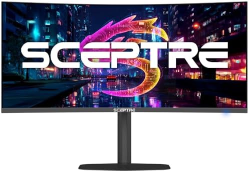 New! Sceptre Curved 39.7-inch 5K2K 5120 x 2160 UHD+ Prime Gaming Monitor up to 180Hz 1000R 1ms DisplayPort X2 HDMI X2 Build-in Speakers, Height Adjustable Machine Black 2027 (C415B-UUS360 Series) - Image 2