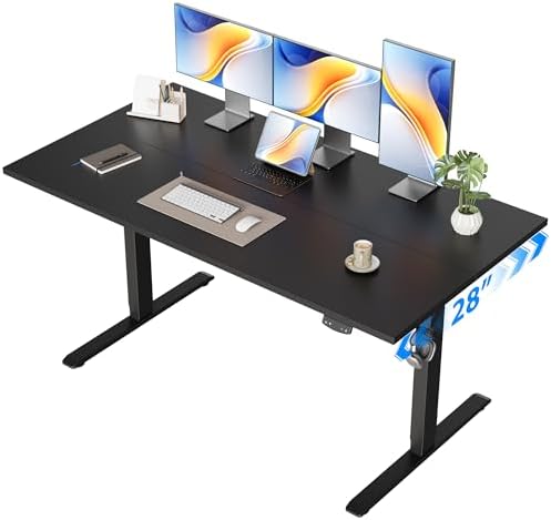 Agilestic 55 * 28 Inch Height Adjustable Electric Standing Desk, Black by Agilestic