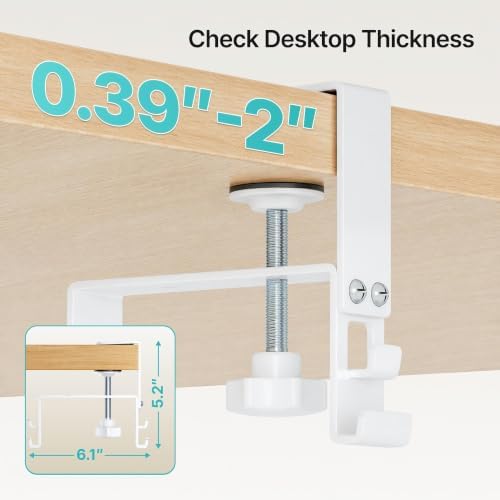 PEGZONE No Drill Under Desk Cable Management Tray, 31.5" Fabric Organizer - Image 3