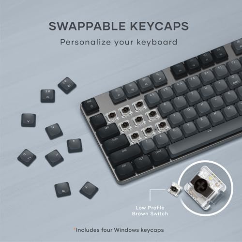 Satechi SM3 Mechanical Keyboard, White LED Backlit, Dark Gray/Gray - Image 4