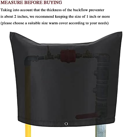 IUIBMI Backflow Winter Cover Insulated Pouch, 40x24 Inch Outdoor Pipe Insulation Cover, Backflow Preventers Protection for Winter Freeze (40x24 Inch) - Image 4