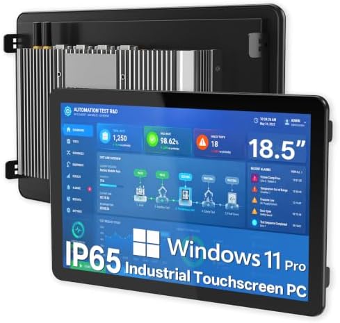 18.5" Fanless Industrial Panel PC,All-in-One Touchscreen Computer by NORQIN