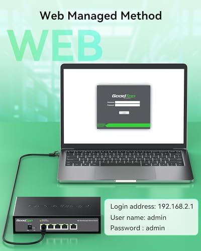 5-Port 10G Managed Switch, Powered by Noctua Silent Fan, Metal Housing - Image 5