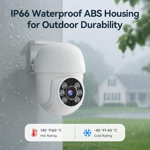 Wired Security Camera System Outdoor, 4pcs Pan/Tilt Camera,500GB HDD - Image 7
