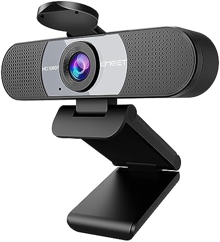EMEET C960 1080P Webcam with Microphone, 2 Mics, 90° FOV, Computer Camera by EMEET