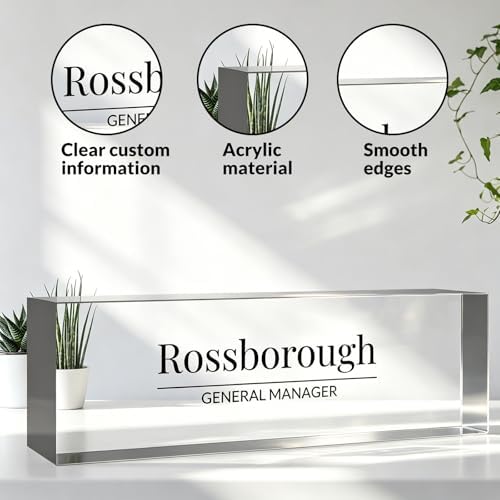 Custom Name Plate for Desk, Desk Name Plate Personalized, Acrylic Desktop Ornament, Stylish Office Decor, Appreciation Present for Boss, Social Worker, Teacher, Nurse, Employee - Image 5