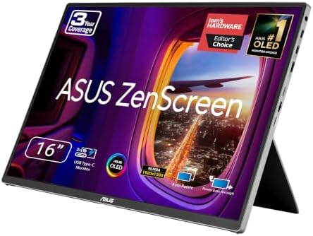 ASUS ZenScreen MQ16FC 15.6 Inch16:10 USB-C OLED Portable Monitor by Unknown