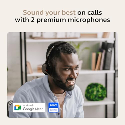 Jabra Evolve2 55 Mono Wireless Headset - Features AirComfort Technology, Noise-Cancelling Mics & Active Noise Cancellation - Works with UC Platforms Such as Zoom & Google Meet - Black - Image 4